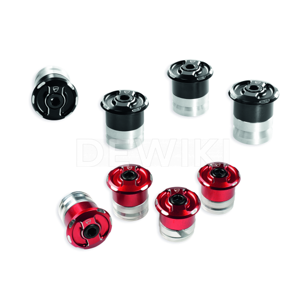 Набор заглушек алюминиевой рамы Ducati Multistrada 950 / 1200, Black Набор заглушек алюминиевой рамы Ducati Multistrada 950 / 1200, Black