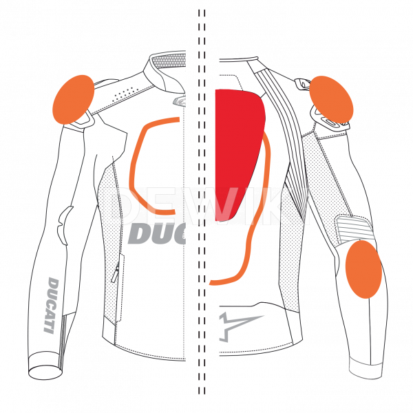 Мужская кожаная мотокуртка Ducati MotoGp 20 Replica Мужская кожаная мотокуртка Ducati MotoGp 20 Replica