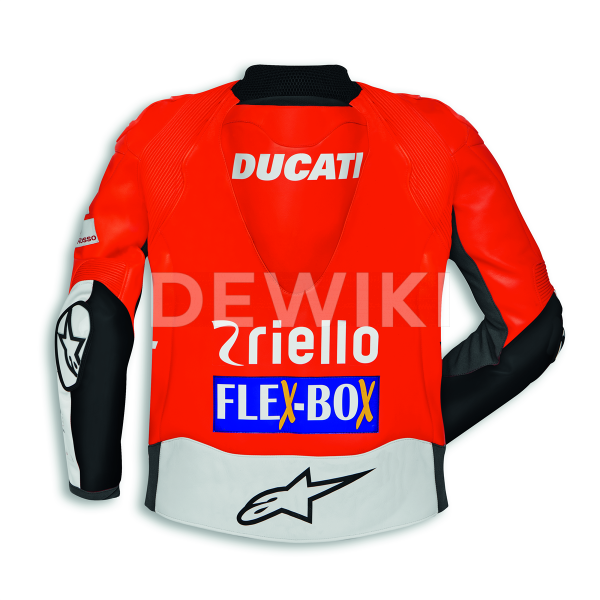 Мужская кожаная мотокуртка Ducati Replica Team 18
