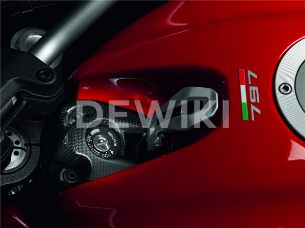 Карбоновая крышка замка зажигания Ducati Monster 1200 / 797 / 821 Карбоновая крышка замка зажигания Ducati Monster 1200 / 797 / 821