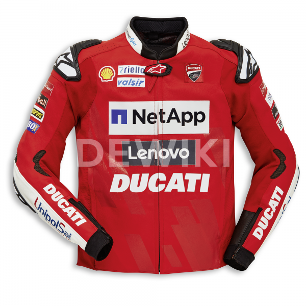 Мужская кожаная куртка Replica Ducati Team 19