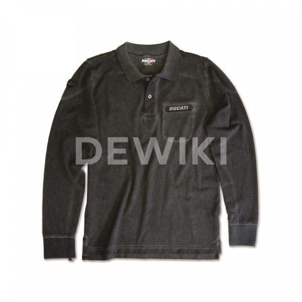 Мужская рубашка-поло с длинным рукавом Ducati Metropolitan Мужская рубашка-поло с длинным рукавом Ducati Metropolitan