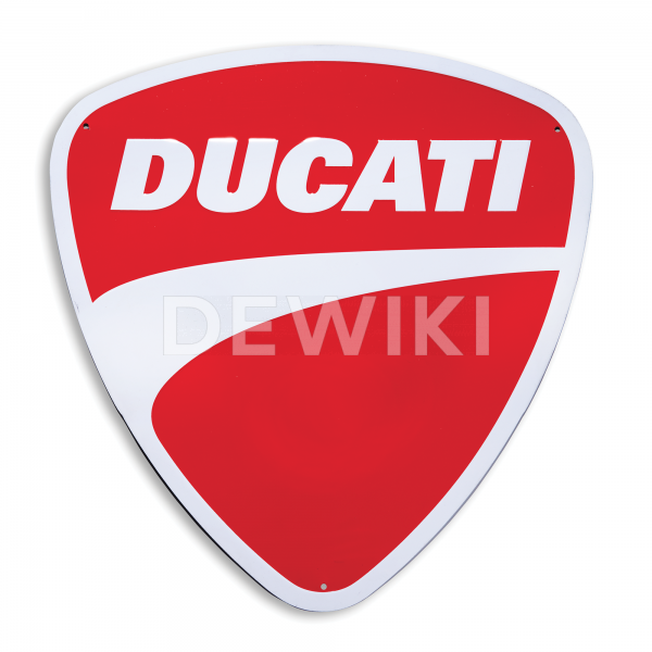Металлический знак Ducati