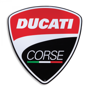 Металлический знак Ducati Corse, 40x42 см