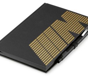 Блокнот с ручкой BMW M, Black / Gold Блокнот с ручкой BMW M, Black / Gold