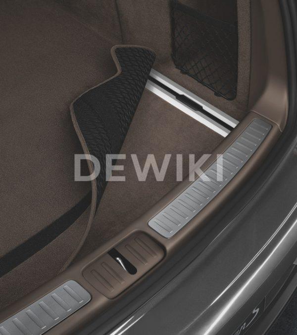 Двусторонний коврик багажника с окантовкой из нубука - Cayenne Двусторонний коврик багажника с окантовкой из нубука - Cayenne