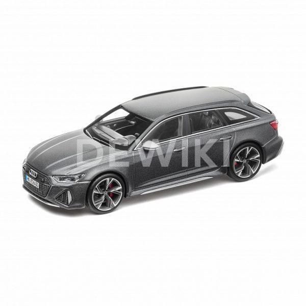 Модель в миниатюре Audi RS 6 Avant, Daytona Grey, масштаб 1:43