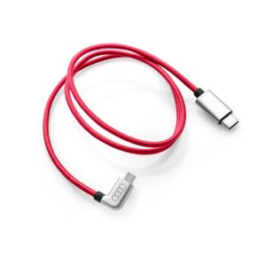Кабель для зарядки Audi USB-C - Micro-USB, угловой, красный