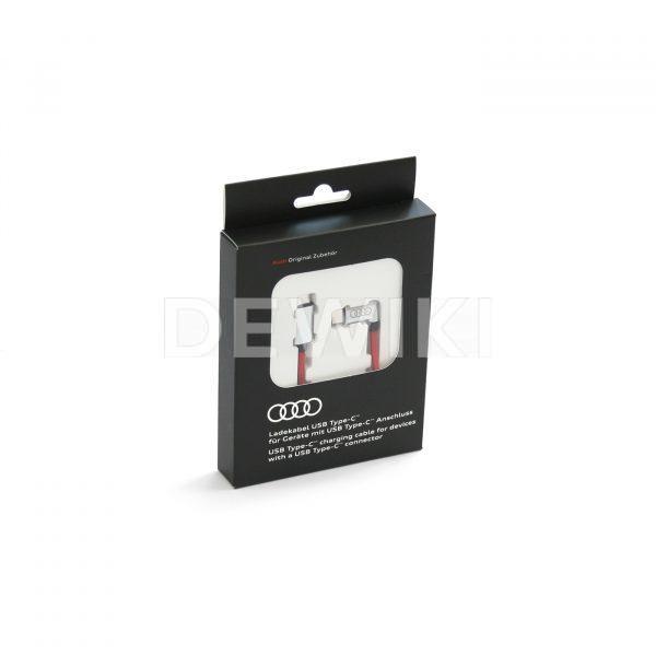 Кабель для зарядки Audi, USB-C - USB-C, красный, угловой Кабель для зарядки Audi, USB-C - USB-C, красный, угловой