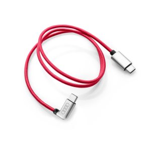 Кабель для зарядки Audi, USB-C - USB-C, красный, угловой