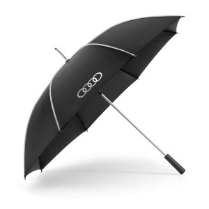 Большой зонт Audi Stick, черный/серебристый