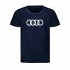 Мужская футболка кольца Audi, синяя