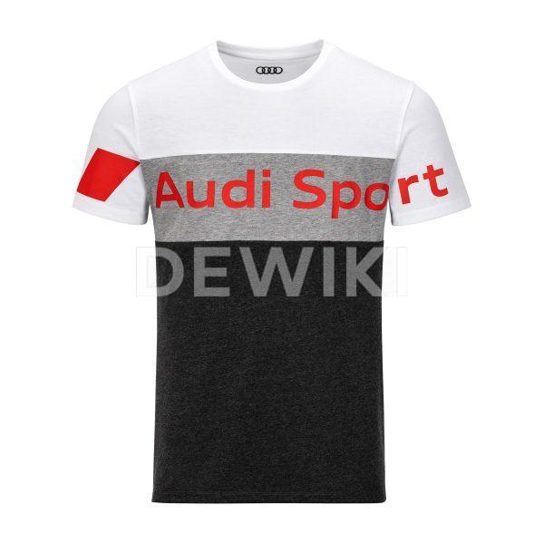 Футболка мужская Audi Sport, серая Футболка мужская Audi Sport, серая