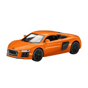 Инерционная модель Audi R8, Solar Orange, масштаб 1:38