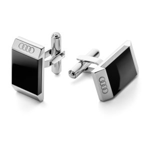 Мужские запонки Audi, черный/серебристый Мужские запонки Audi, черный/серебристый