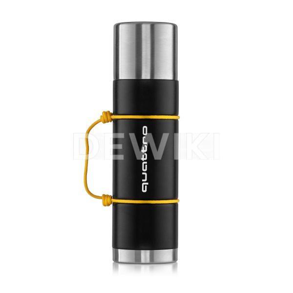 Бутылка-термос Audi quattro, черная/желтая Бутылка-термос Audi quattro, черная/желтая