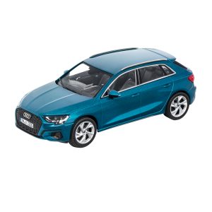 Модель в миниатюре Audi A3 Sportback, Atoll blue, масштаб 1:43