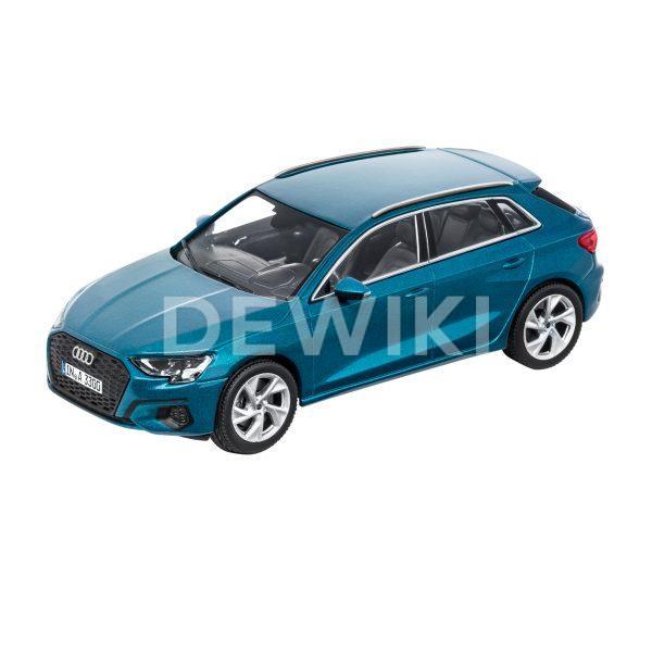 Модель в миниатюре Audi A3 Sportback, Atoll blue, масштаб 1:43