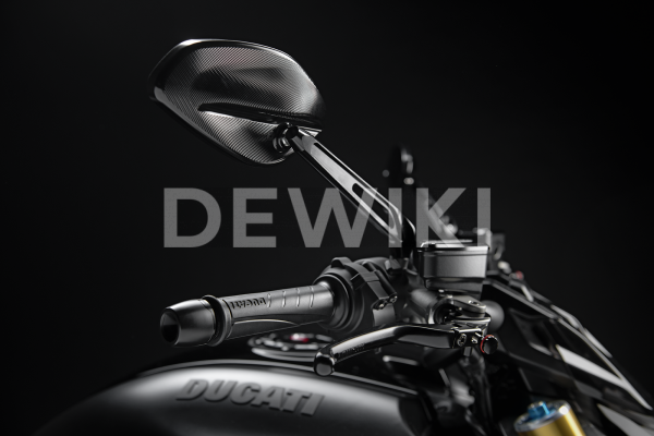 Алюминиевое зеркало заднего вида Ducati Diavel / XDiavel / Monster, правое, Black