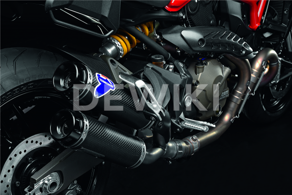 Карбоновый гоночный глушитель Termignoni Ducati Monster 821, до 2018 года