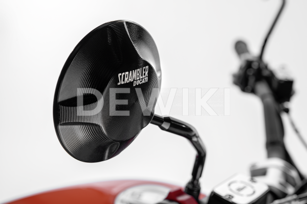 Алюминиевое зеркало заднего вида Ducati Scrambler / 1100, левое, Black