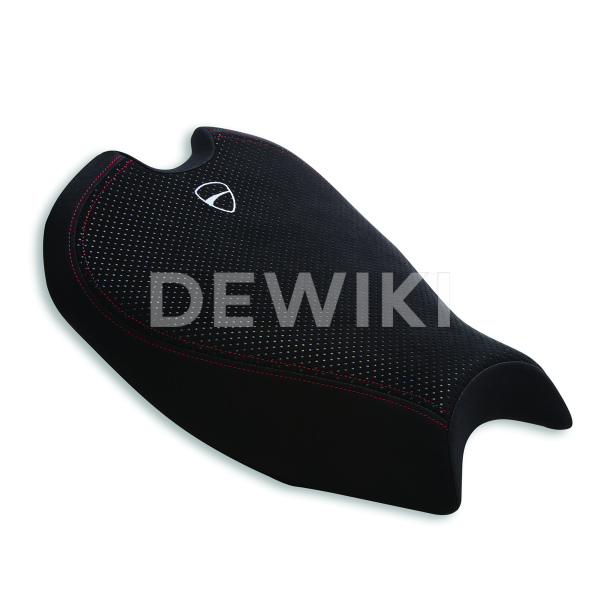 Комфортное высокое сиденье Ducati Panigale V2, White logo Комфортное высокое сиденье Ducati Panigale V2, White logo