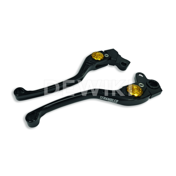 Комплект алюминиевых тормозов и рычагов сцепления Ducati Scrambler до 2017 года, Gold Комплект алюминиевых тормозов и рычагов сцепления Ducati Scrambler до 2017 года, Gold