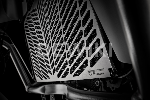 Защитная сетка для водяного радиатора Ducati Multistrada 950 / 1200 / 1260 / Enduro, Silver