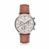 Мужские наручные часы хронограф Audi Chronograph Solar-powered, Beige/ Brown
