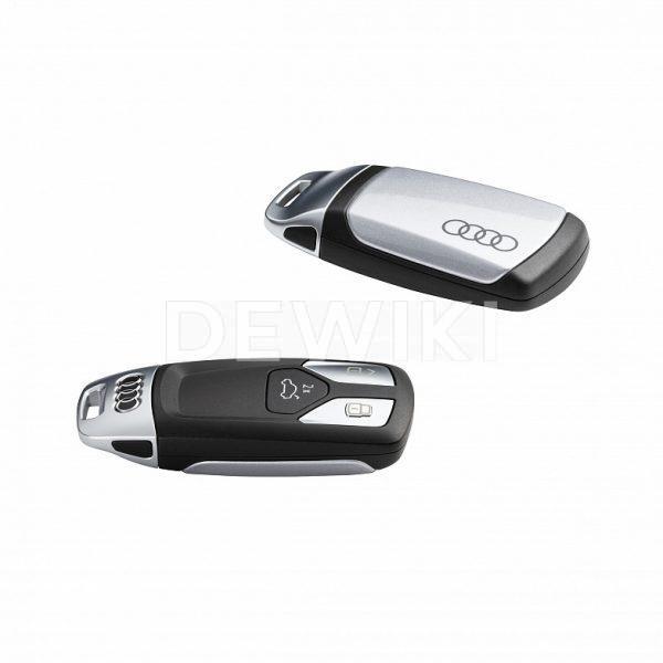 Пластиковая крышка для ключа Audi, Floret Silver Metallic Пластиковая крышка для ключа Audi, Floret Silver Metallic