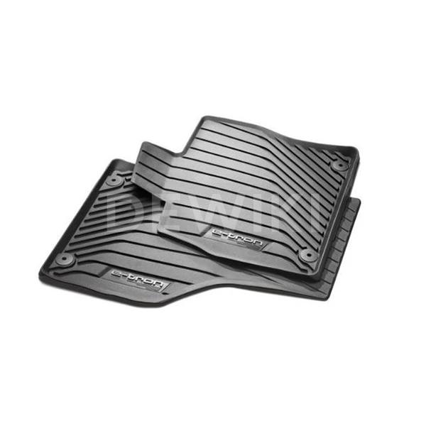 Резиновые передние коврики Audi e-tron, белая надпись Резиновые передние коврики Audi e-tron, белая надпись