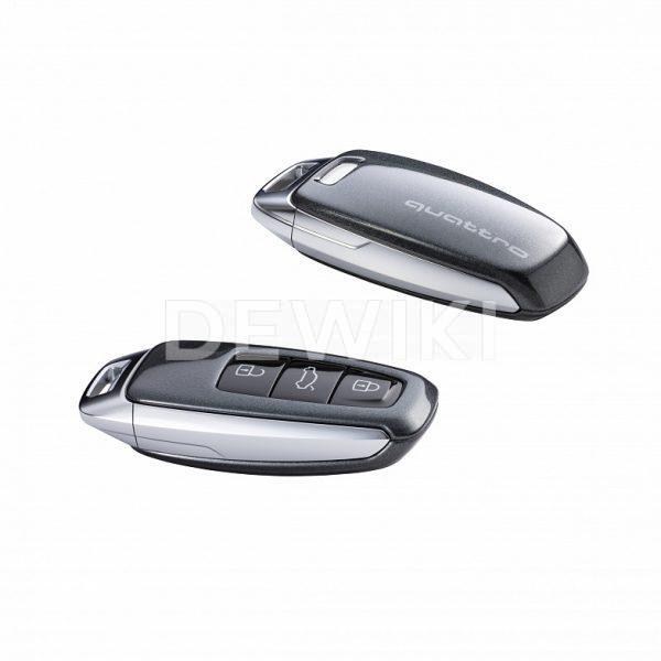 Пластиковая крышка для ключа Audi quatttro, Daytona Grey Пластиковая крышка для ключа Audi quatttro, Daytona Grey