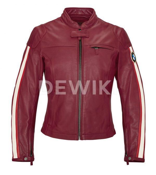 Женская кожаная мотокуртка BMW Motorrad Schwabing 2022, Red Женская кожаная мотокуртка BMW Motorrad Schwabing 2022, Red