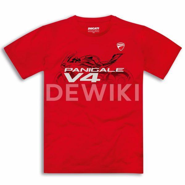 Мужская футболка Ducati Panigale V4, Red