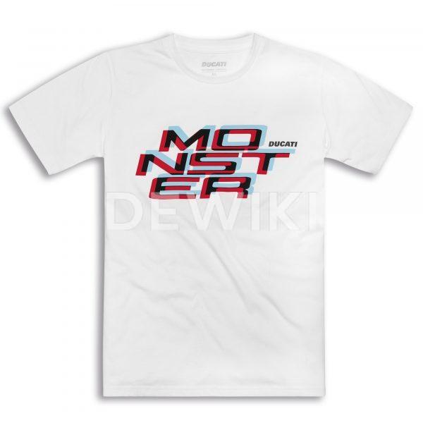 Мужская футболка Ducati Monster 3D, White